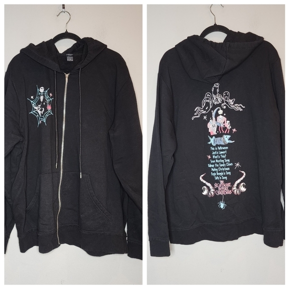 Torrid The Nightmare Before Christmas Zombie Band Girls Zip-Up Hoodie Size 2X - Picture 1 of 15